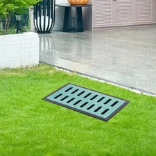 Large Catch Basin with Grate for Drainage Yard Downspout Lawn Municipal Pipeline