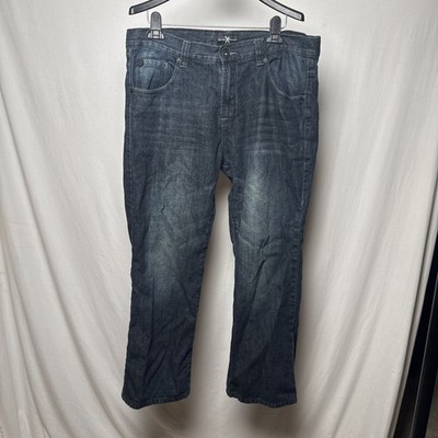 Marc Ecko Jeans Mens 36x30 Black Straight Fit Denim Normcore Y2K Loose Fit USA