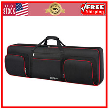 76-Key Electric Keyboard Case Gig Bag Waterproof High Quality Padded Black