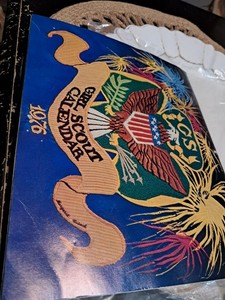 1976 Girl Scout Bicentennial Hanging Calendar 