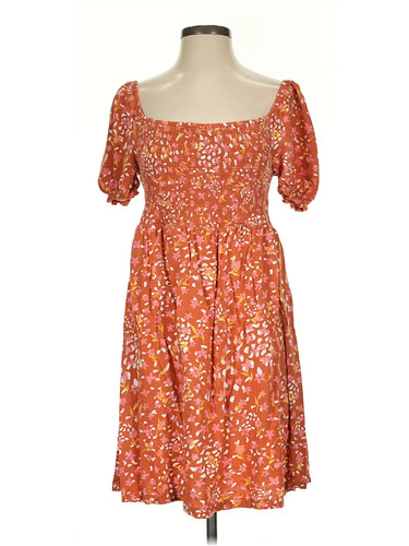 Roxy Women Orange Casual Dress XS
