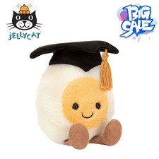 Jellycat Cute Graduation Boiled Egg soft Doll Comes With Dust Bag UK