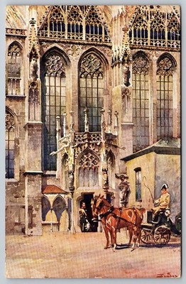 Vintage 1914 Austria Wiener Kirschl Gothic Cathedral Postcard
