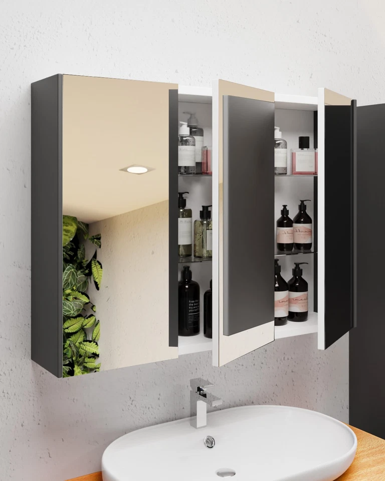 Badmöbel Set Unterschrank 80 100 Cm Bad Schrank Badezimmer Waschtisch Matt Holz - Bild 2 von 4