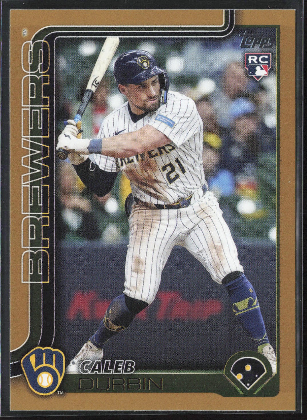 2025 Topps Update #US170 Caleb Durbin Gold #/2025 Rookie RC