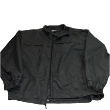 New NRA Tactical Concealed Carry Jacket Black Windbreaker Quick Access Size XL