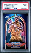 2023 TOPPS COSMIC CHROME COSMIC HEROES CH17 SHAQUILLE O'NEAL PSA 9