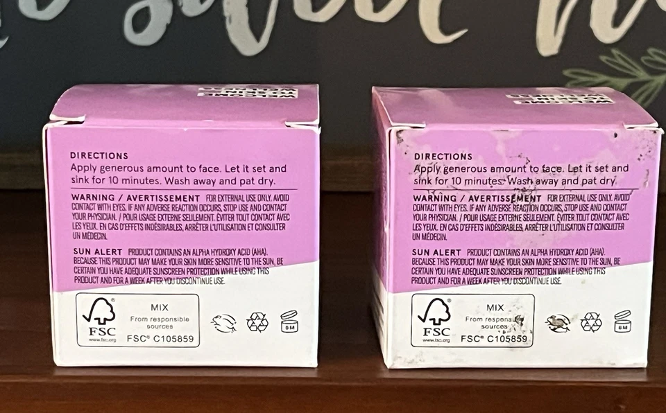 Acure Radically Rejuvenating Mask Bakuchiol Mirror Mask 1.7fl.oz Lot Of 2 Vegan - Image 2 of 2