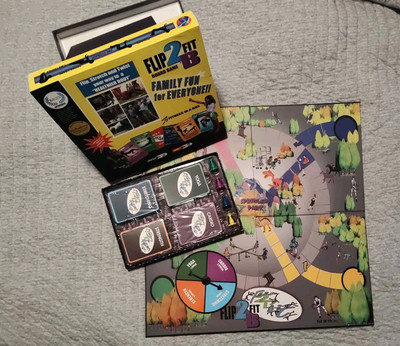 Flip2BFit Fitness For Kids Board Game Cardio, Yoga, Strength OPEN BOX