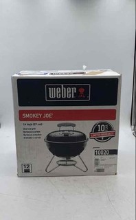 Weber 10020 Black Charcoal Portable Barbecue Kettle Smokey Joe Grill