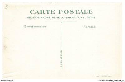 Ancien Document Scoutisme – La Vie Au Grand Air – La Voiture à Bagages