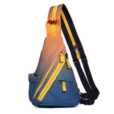 Sling Bag - Small Crossbody Backpack Shoulder Casual 6881mr-orange darkblue