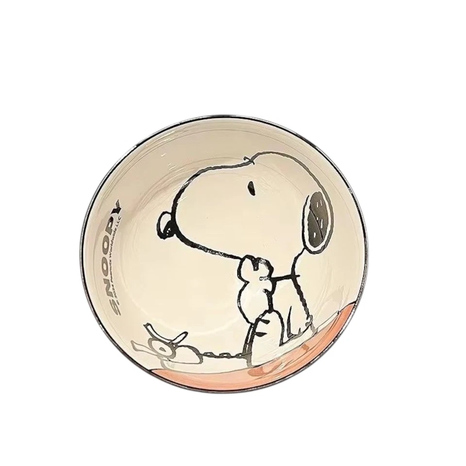 Juego de caja de 4 tazones para sopa de cereales arroz Peanuts Snoopy cuatro diseños únicos Foto 3 de 4