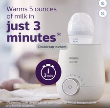 Philips Avent Fast Baby Bottle Warmer Premium with Smart Auto Shut Off - New 