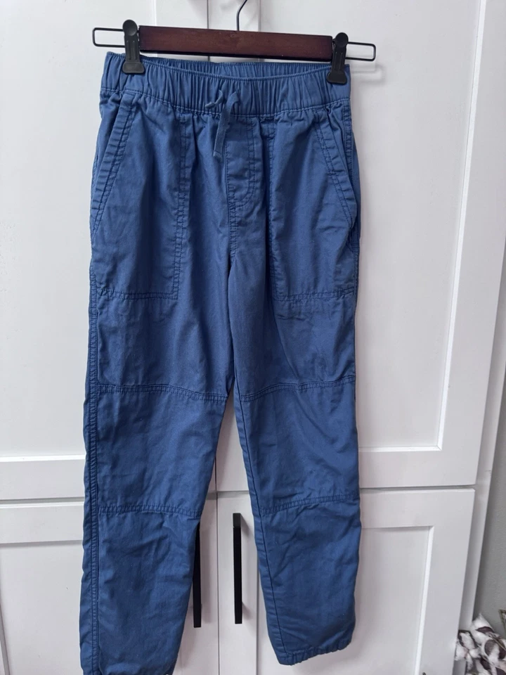 Pantalones forrados de jersey Tea Collection para niños talla 12. Azul pizarra ligeramente usado Foto 4 de 4