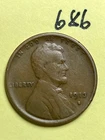 1913-S LINCOLN WHEAT CENT, low mintage date, "FINE" condition #686
