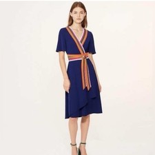 Tory Burch Peggy colorful wrap dress sz 0
