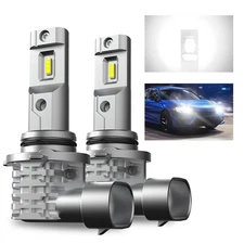 2X White LED Fog Headlight Bulbs HB4 9006 High Low Conversion Beam Kit EPO
