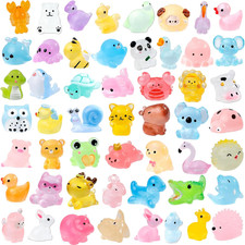52Pcs Luminous Mini Resin Animals 52 Styles Miniature Glow in the Dark Resin Ani