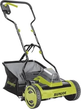 Sun Joe Cordless Electric Push Lawn Mower with 11.9-Gal Bag, 15-Inch Cutting Wid