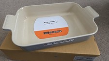 Image of RRP £65 LE CREUSET 32cm Stoneware Heritage Dish Mist Grey BNIB