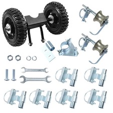 Rolling Gate Hardware Kit for Chain Link Sliding Gates with 6 Inch Heavy Duty