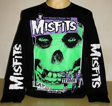 Misfits Skull Logo Punk Rock Band Long Sleeve T-Shirt Size S M L XL 2XL 3XL New 