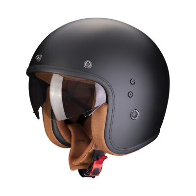 Scorpion Belfast EVO Luxe Jethelm (schwarzmatt) Gr: S (55)