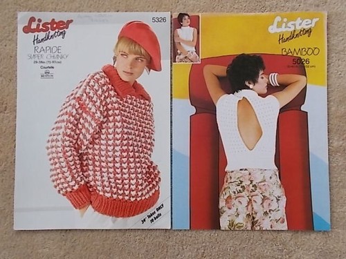 Job Lot of 10 Mixed Ladies Knitting Patterns - lot 3 Patons Emu Lister - Picture 4 of 6