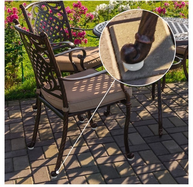 Wrought Iron Leg Cap Replacements Furniture Glide Caps 4 count NEW eBay