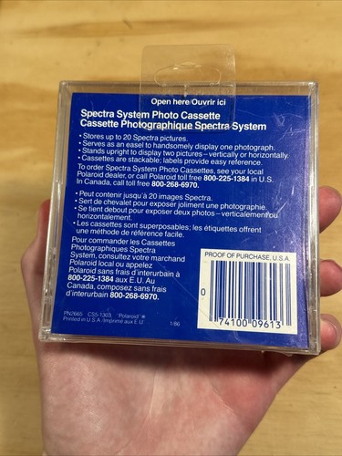 Vintage Polaroid acrylic photo case new in original packaging RARE - Picture 3 of 5