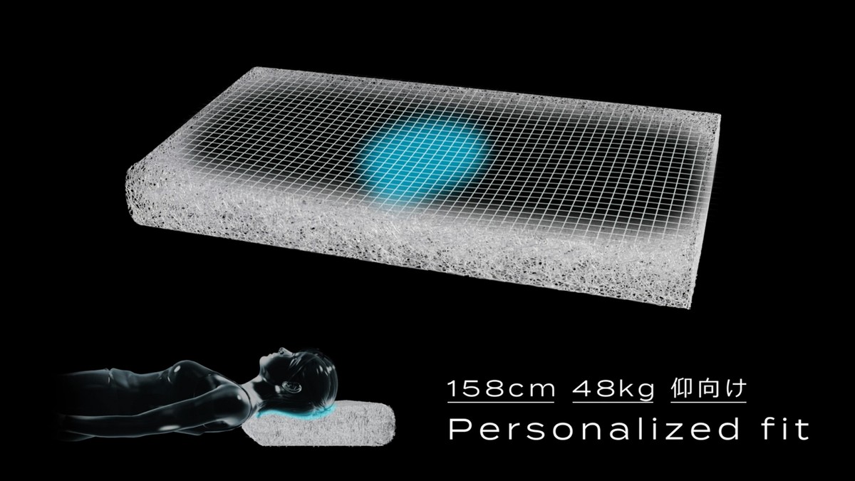 BRAIN SLEEP Pillow (9 gradations) LOW Pillow Cover x 2 Active Air