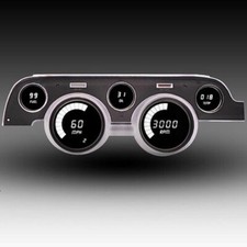 1967-1968 Mustang LED Direct Replacement Gauge Cluster, White LEDs, USA Made