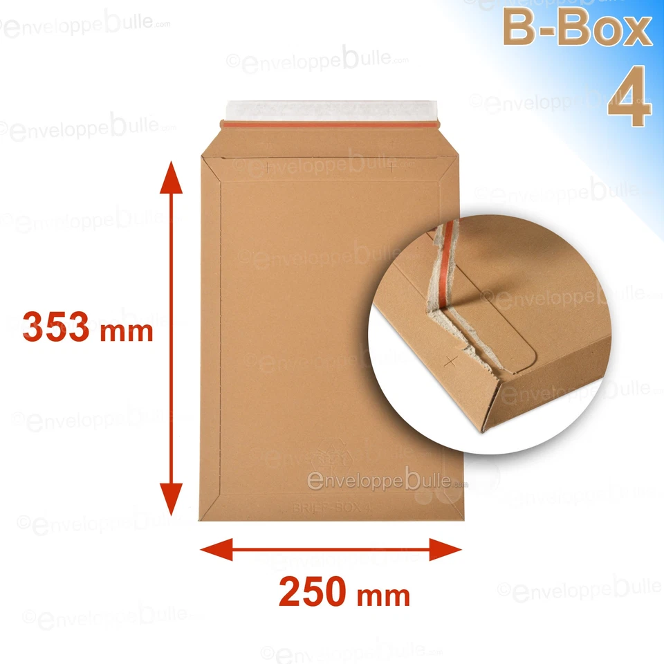 50 Enveloppes/pochettes carton rigide 250x353 B-Box 4 - Photo 1/1