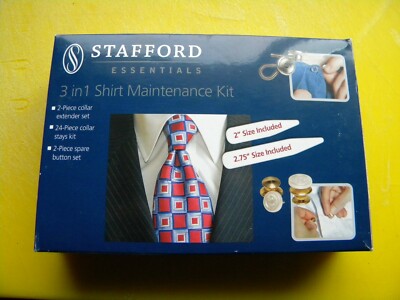 Stafford Essentials 3 in 1 Maintenance Kit Dress Shirts NEW!