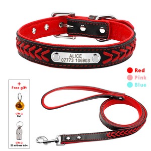 braided leather collar