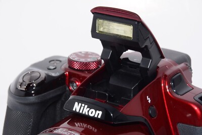 Exc+5]Nikon COOLPIX P600 Digital Camera Red 16.1MP 60x Zoom