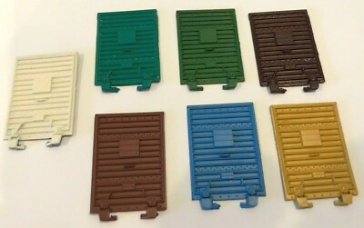 Athearn HO 40  Box Car Parts - Part #12022 - 1 Pair of Doors Black, Oxide etc...