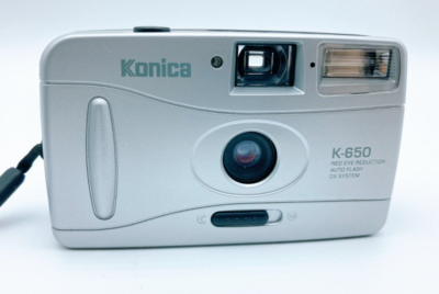 Konica K-650 35mm Point & Shoot Film Camera Auto Flash Red-Eye