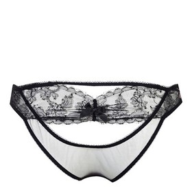 AGENT PROVOCATEUR BLACK WILLA BRA 32DD & 2 SMALL BRIEF UK 10 BNWT