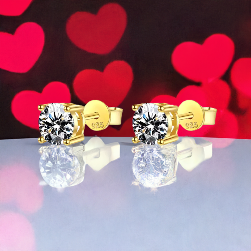 P&M Essentials+ Moissanite Earrings, Sparkly Lab Created Diamond Earrings for Wo