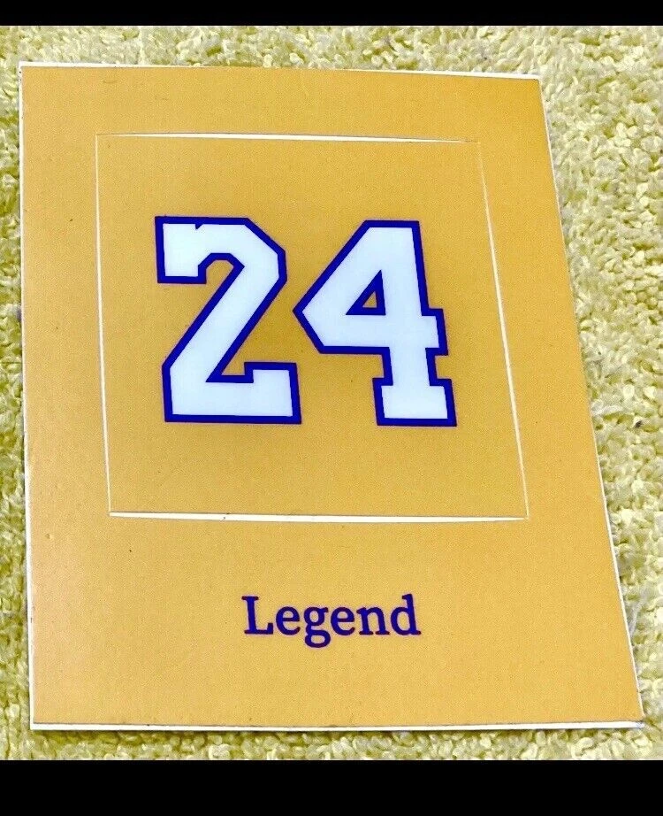 BOGO Kobe Bryant #24 Legend Stickers - Los Angeles Lakers NBA Basketball - Image 1 of 1