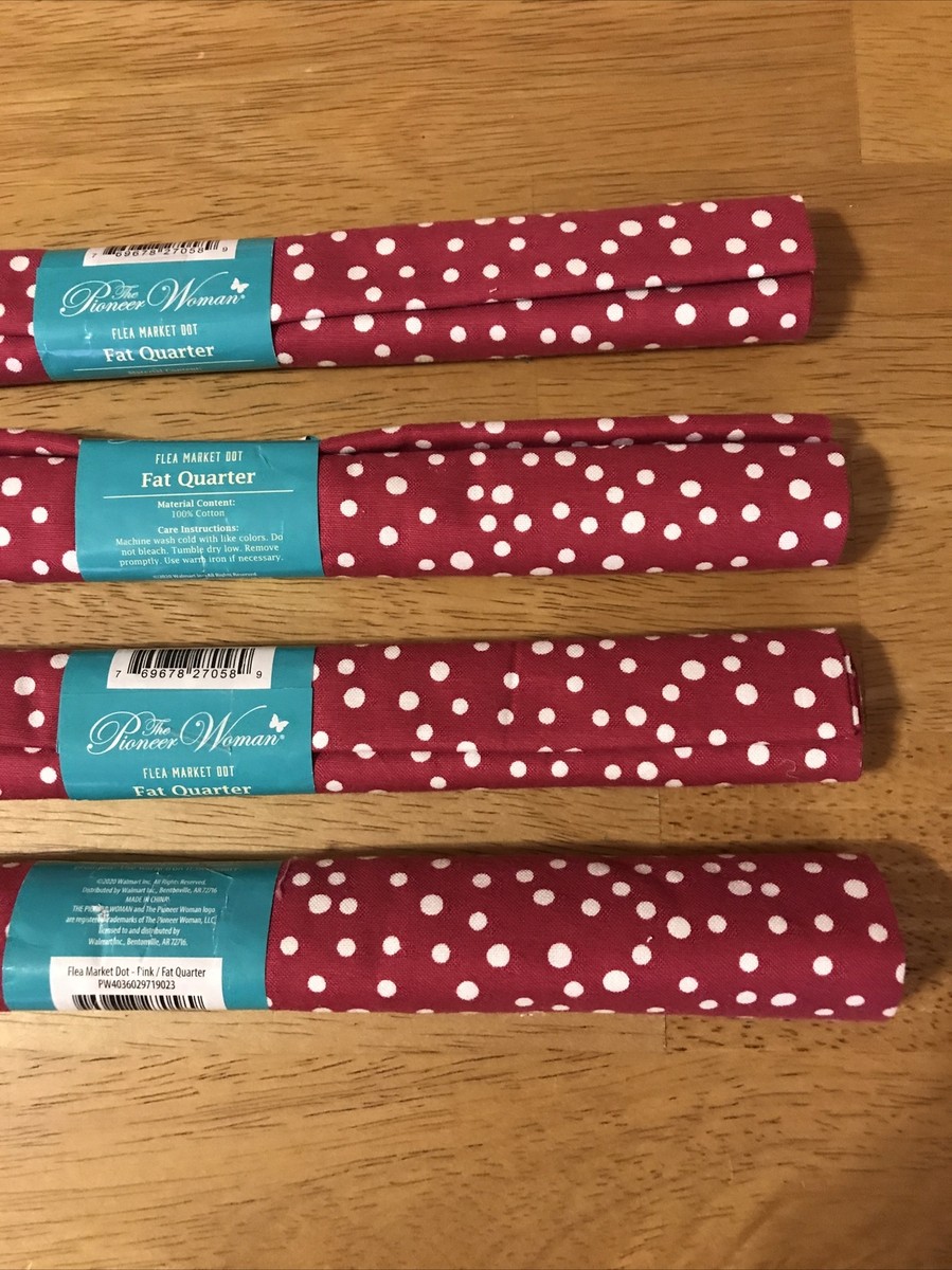 箱 4Lot- The Pioneer Woman Fabric Quarter Flea Market Dot | eBay