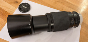 Nikon AF Nikkor telephoto zoom lens 75-240mm, F4.5-5.6, excellent condition