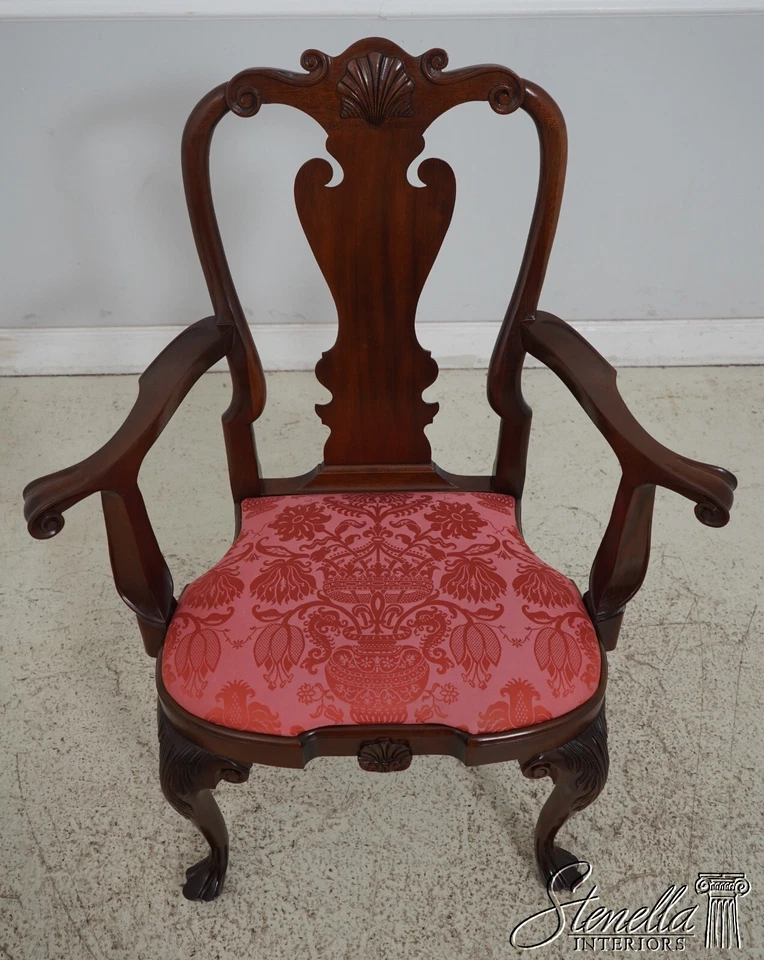 L63731EC: Juego de 6 sillas de comedor coloniales Williamsburg caoba STICKLEY Foto 3 de 4