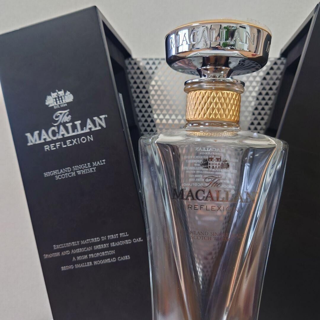 The Macallan Reflexion Scotch Whiskey Empty Glass Bottle The Macallan Reflexion Scotch Whiskey Empty Glass Bottle