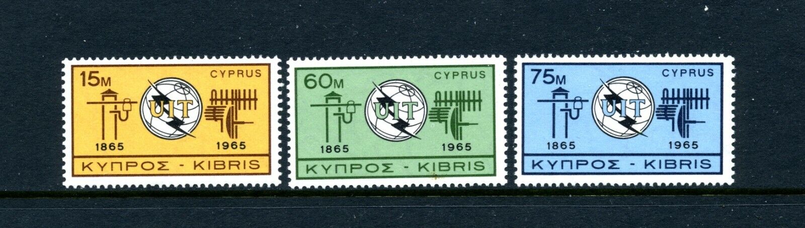 Cyprus   MNH    257-59   ITU      CY681
