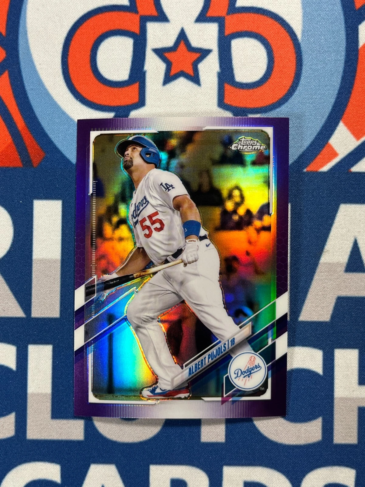 2021 Topps Chrome Update Purple Refractor Albert Pujols # USC50