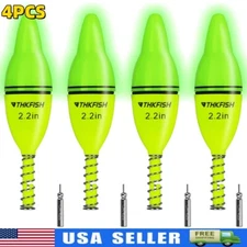 THKFISH 4PCS Lighted Floats Glow LED Saltwater Freshwater Lighted Floats US