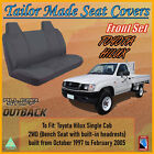 <!--F#f_0-->Canvas Seat Cover for Toyota Hilux Single Cab 2WD Full Bench Seat with Headrests<!--F/-->